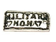 Military Mom Genuine American Pewter Charm