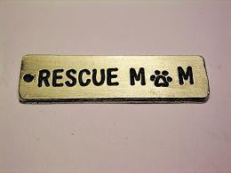 Rescue Mom Genuine American Pewter Charm