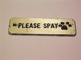 Please Spay Genuine American Pewter Charm