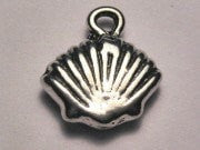 New England Sea Shell Genuine American Pewter Charm