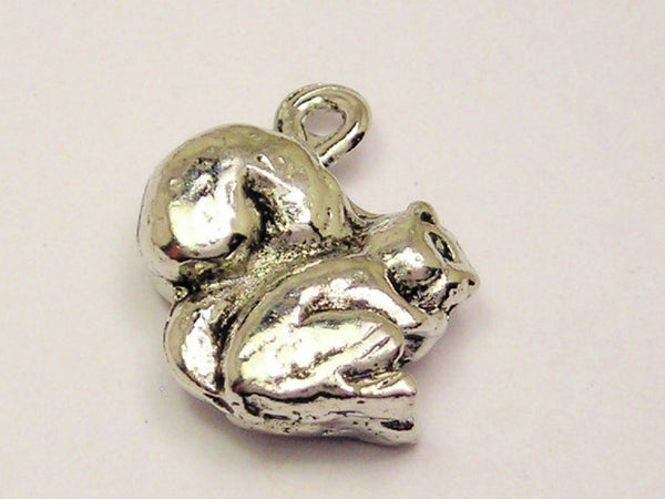 Chubby Squirrel Genuine American Pewter Charm