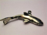 Great White Shark Genuine American Pewter Charm