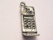 Flip Style Phone Genuine American Pewter Charm