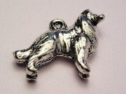 Dog Collie Genuine American Pewter Charm