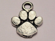 Small Paw Print Genuine American Pewter Charm