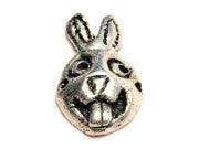 Rabbit Face Mask Genuine American Pewter Charm