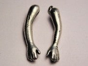 Pair Of Arms Genuine American Pewter Charm