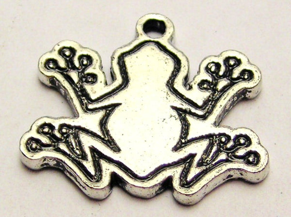 Tree Frog Genuine American Pewter Charm