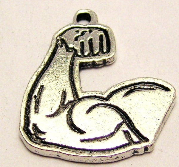 Make Me A Muscle Genuine American Pewter Charm