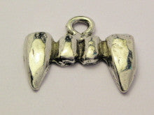 Vampire Teeth Style Three Genuine American Pewter Charm