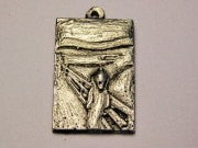 Edvard Munch Scream Genuine American Pewter Charm