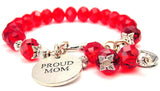 Proud Mom Splash Of Color Crystal Bracelet