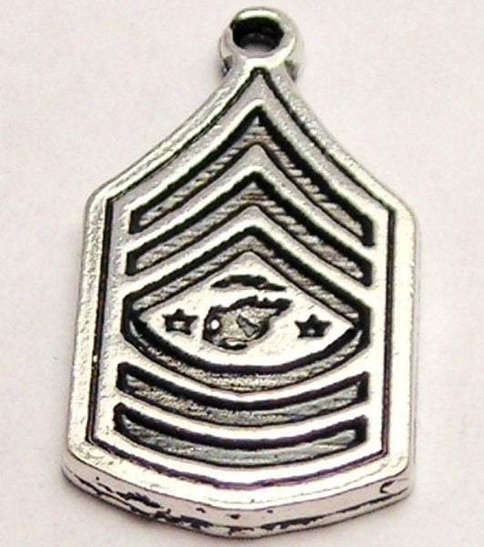 Military Chevron Genuine American Pewter Charm