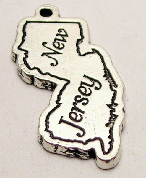 New Jersey Genuine American Pewter Charm