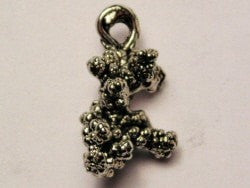 Coral Genuine American Pewter Charm