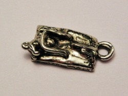 Mouse Trap With Dead Mouse Genuine American Pewter Charm