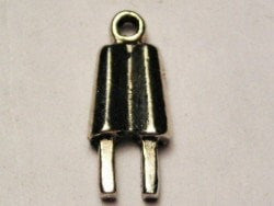 Popsicle With Two Sticks Genuine American Pewter Charm