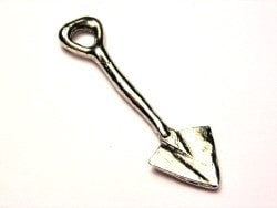 Garden Spade Genuine American Pewter Charm