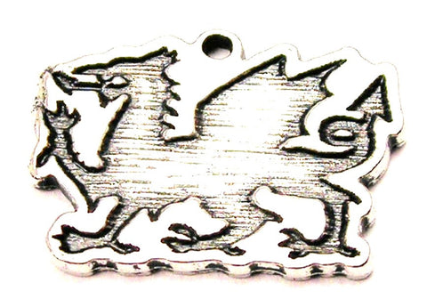 Welsh Dragon Genuine American Pewter Charm