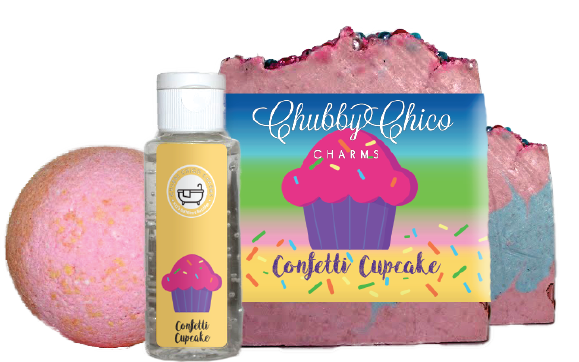 Confetti Cupcake Kids Bath Time Set