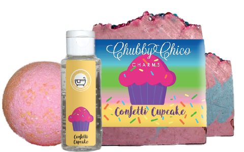 Confetti Cupcake Kids Bath Time Set