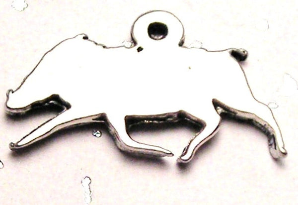 Boar Mascot Genuine American Pewter Charm