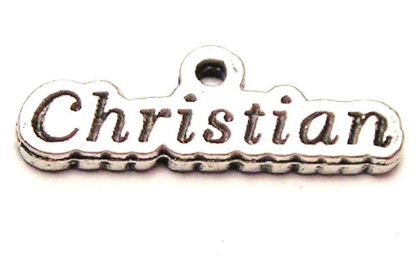 Christian Genuine American Pewter Charm