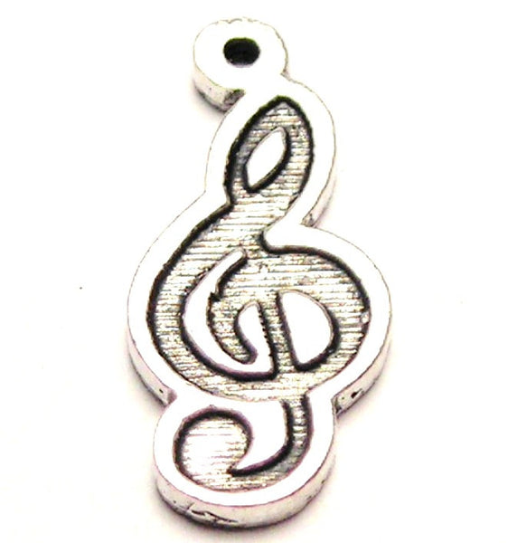 Treble Clef Genuine American Pewter Charm