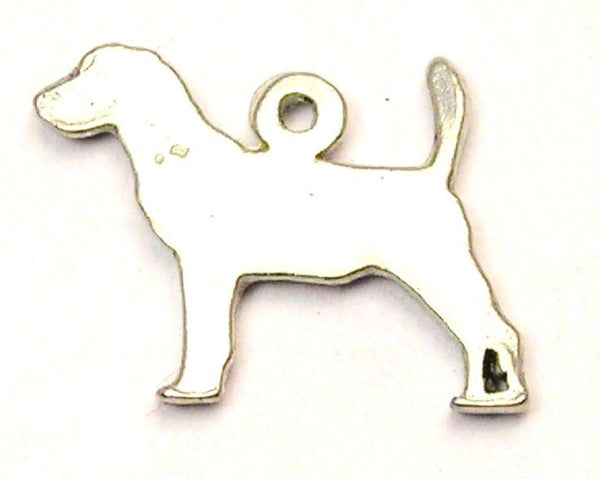 Beagle Silhouette Genuine American Pewter Charm