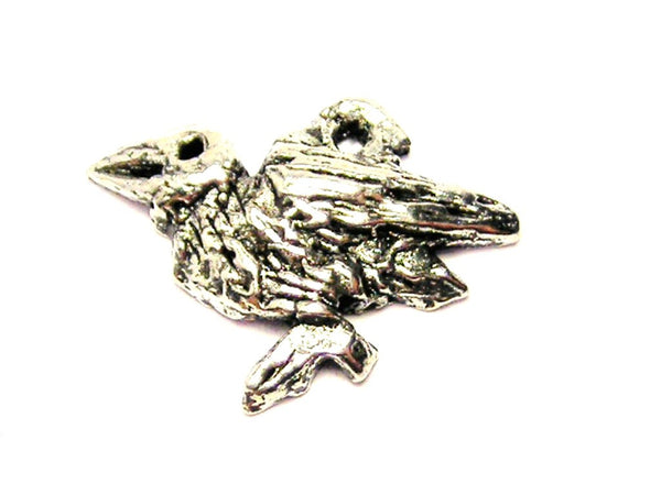 Raven Or Crow Genuine American Pewter Charm