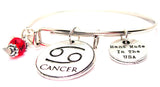 cancer bracelet, cancer awareness bracelet, bereavement bracelet, in memoriam bracelet