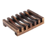 Dark Wood Natural Wood Soap Dish