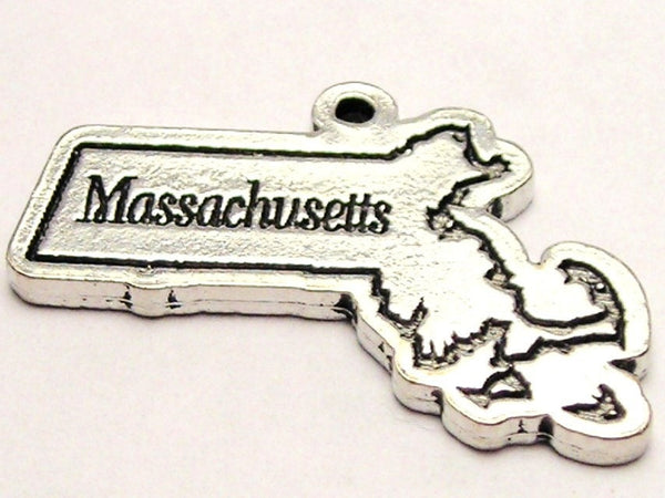 Massachusetts Genuine American Pewter Charm