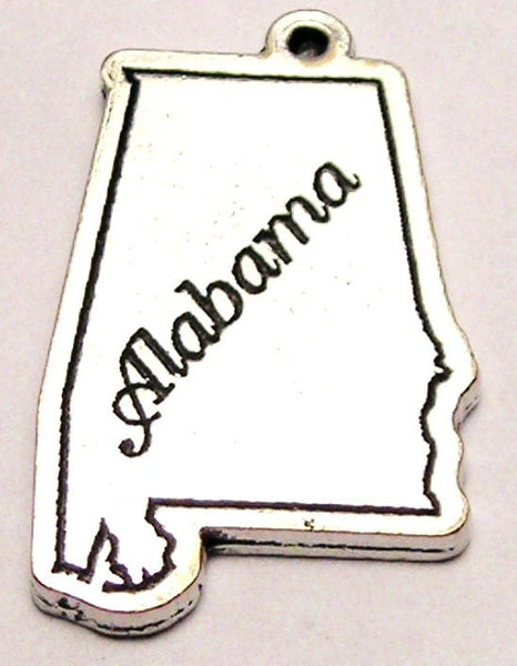 Alabama Genuine American Pewter Charm