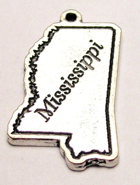 Mississippi Genuine American Pewter Charm