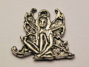 Sitting Fairy Genuine American Pewter Charm