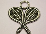 Large Tennis Racquets Genuine American Pewter Charm