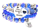 Bangle A Piece Of My Heart Is In Heaven Multi Wrap Bracelet