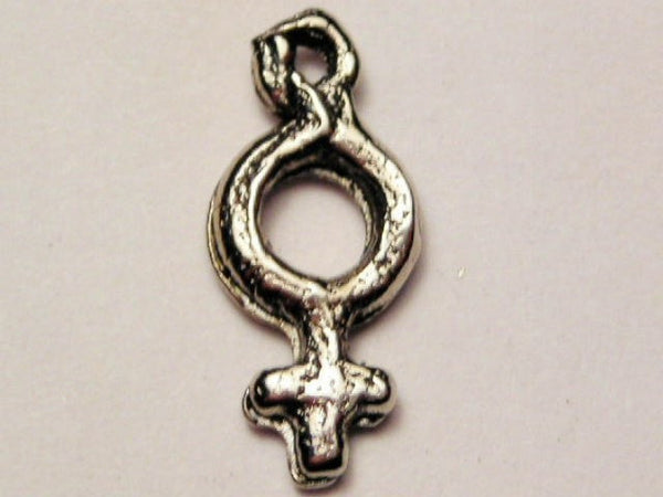 Female Symbol Genuine American Pewter Charm