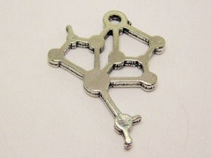 Molecule DNA Genuine American Pewter Charm