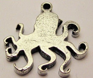 Octopus Genuine American Pewter Charm