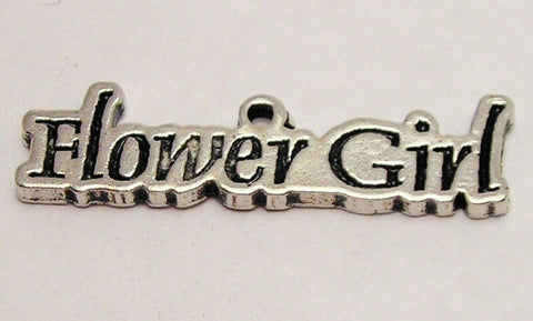 Flower Girl Genuine American Pewter Charm