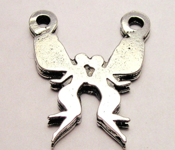 Beautiful Kissing Fairy Pendants Genuine American Pewter Charm