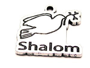 Shalom Dove Genuine American Pewter Charm