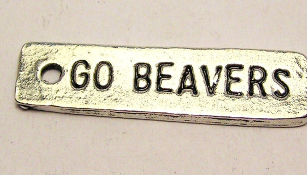 Go Beavers Team Mascot Genuine American Pewter Charm