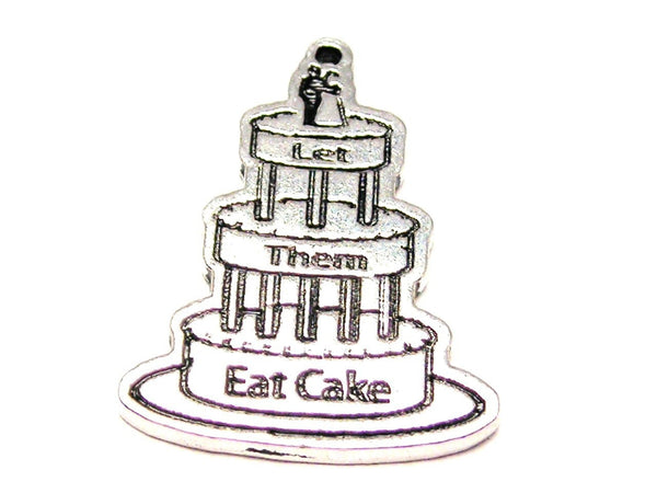 Let Them Eat Cake Genuine American Pewter Charm