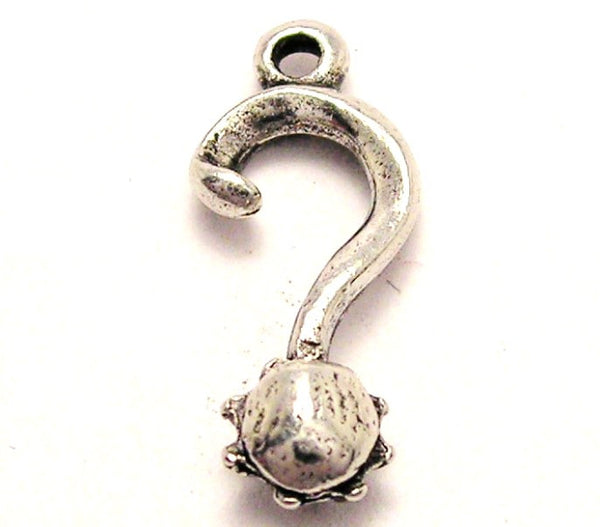 Question Mark Genuine American Pewter Charm