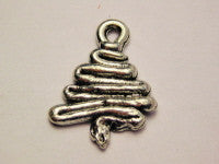 Squiggle Christmas Tree Genuine American Pewter Charm