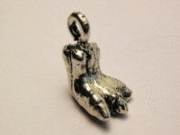 Dinosaur Foot Genuine American Pewter Charm