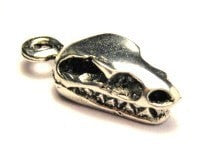 Dinosaur Skull Genuine American Pewter Charm